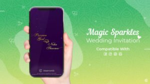 Magic Sparkles Wedding Invitation
