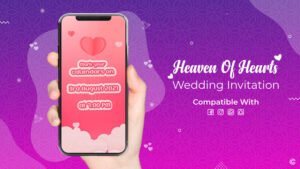 Heaven Of Hearts Wedding Invitation