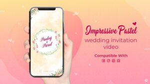 Impressive Pastel Wedding Invitation Video